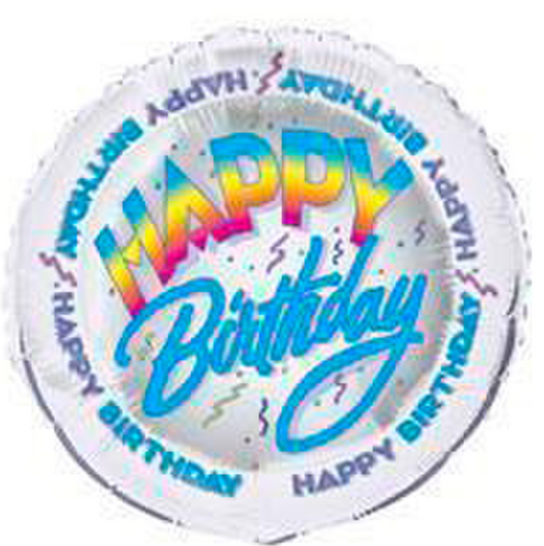 Happy Birthday 45cm Helium Foil Balloons